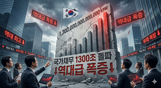 정부 부채 역대급 폭증 추세