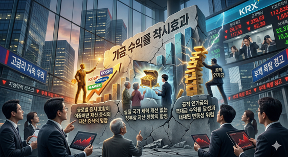 주식 활황에 따른 기금 수익률 착시효과